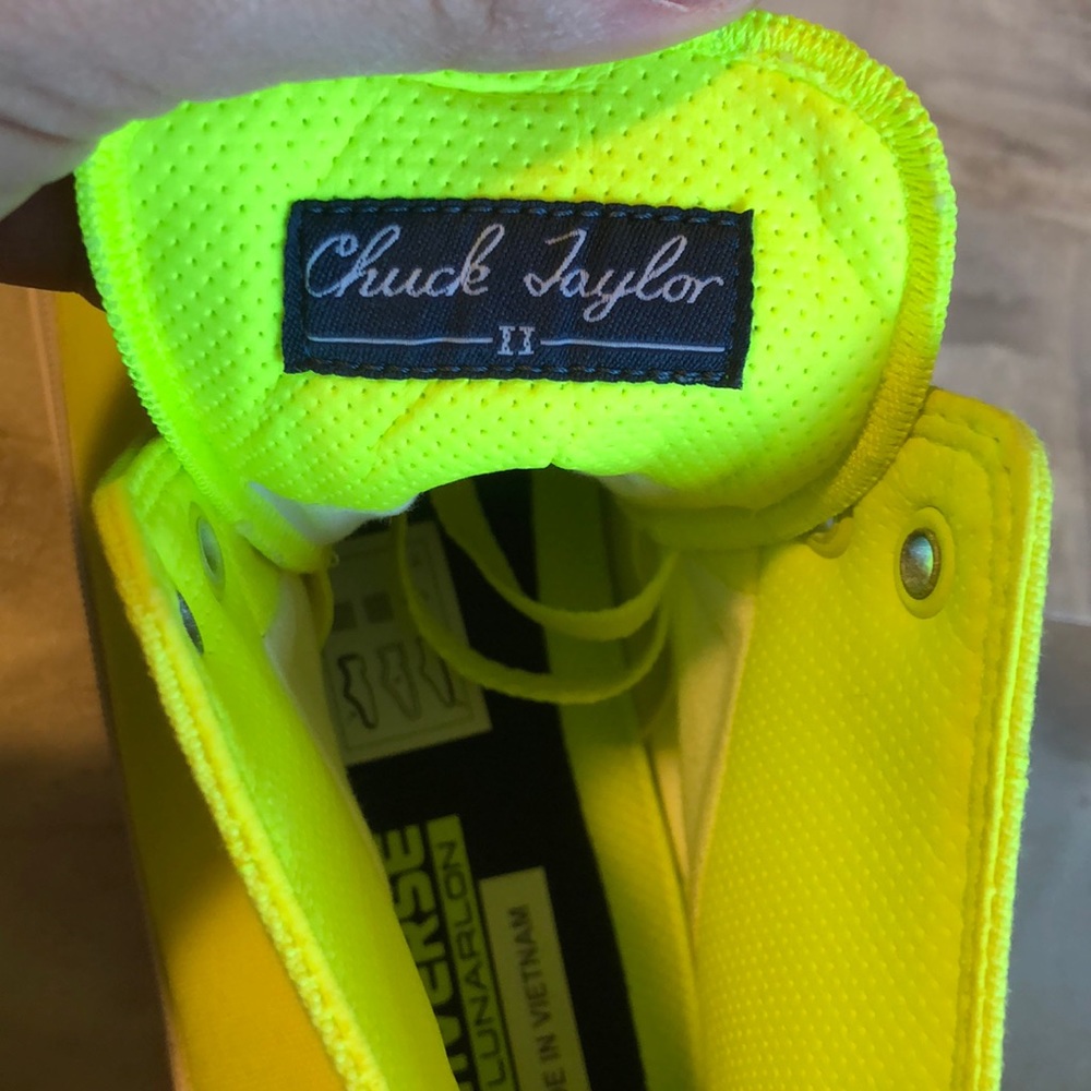 New! Converse  II HI Volt Neon Green men’s 10 - Picture 5 of 8